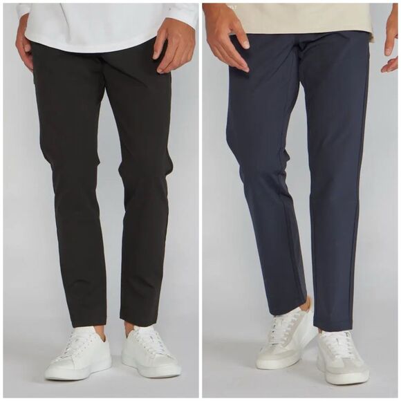 Bylt Everyday Business Casual Pants 2.0 Lot of 2 Navy and Black Size Men’s Small - Picture 2 of 11